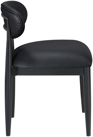Riccio - Side Chair (Set of 2) - Black Frame