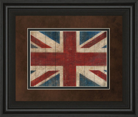 Union Jack By Avery Tillman - Framed Print Wall Art - Red