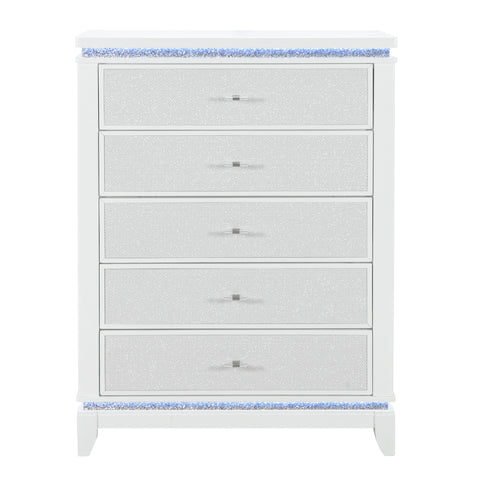 Adalid - Chest With LED Lighting - White