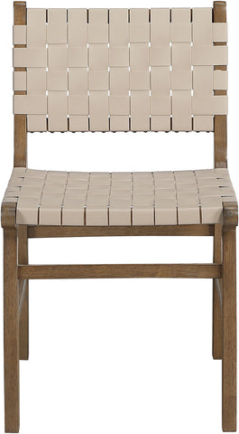 Entwine - Vegan Leather Upholstered Dining Chair - Painted Brown