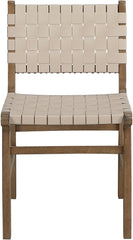 Entwine - Vegan Leather Upholstered Dining Chair - Painted Brown