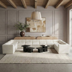 Rummi - Velvet Performance Fabric Upholstered 11 Piece Modular Sectional