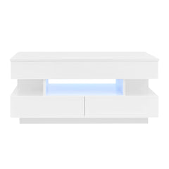 Multi Functional Lift Top Coffee Table With 2 Drawers