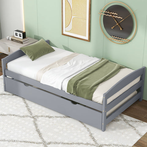 Platform Bed With Trundle