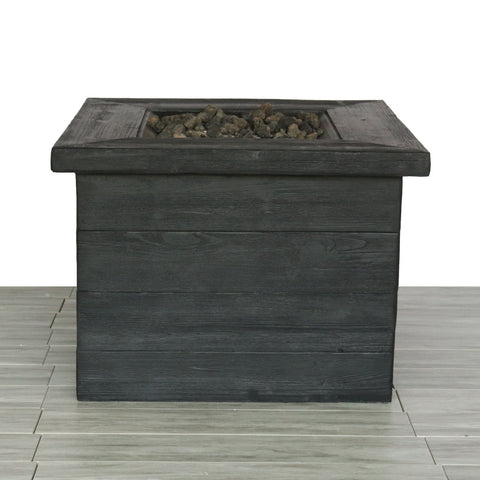 Fiber Reinforced Propane / Natural Gas Fire Pit Table - Charcoal