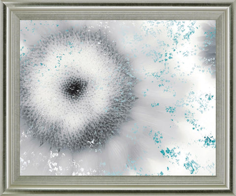 Frosted Petal Burst - 28" x 34" Framed Wall Art