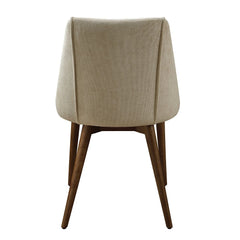 Willene - Side Chair (Set of 2) - Beige Fabric & Walnut