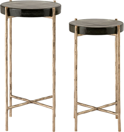 Vetra - Iron Base Bunching End Table - Brass