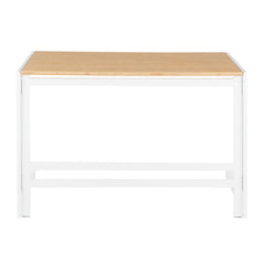 Roman - Industrial Office Desk - White / Natural