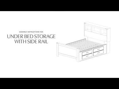 Trinell - Under Bed Storage w/Side Rail - Brown