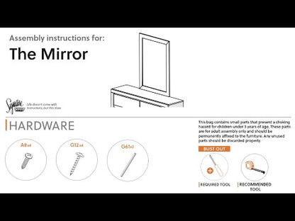 Lodanna - Bedroom Mirror - Gray