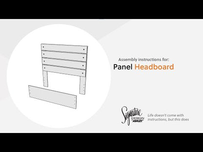 Hollivern - King Panel Headboard/Footboard - Dark Gray