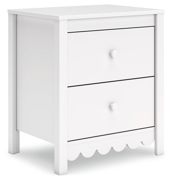 Hallityn - Two Drawer Night Stand - White