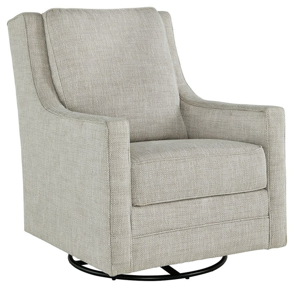 Kambria - Swivel Glider Accent Chair - Fog