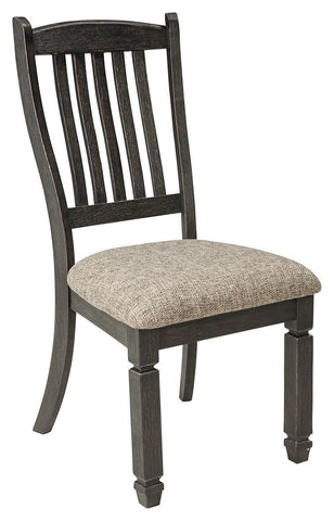Tyler Creek - Dining UPH Side Chair (Set of 2) - Slatback - Black / Grayish Brown