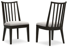 Galliden - Dining Upholstered Side Chair (Set of 2) - Black