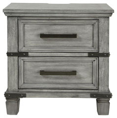 Russelyn - Two Drawer Night Stand - Gray
