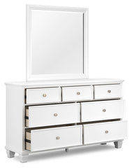 Fortman - Dresser And Mirror - White