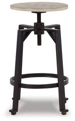 Karisslyn - Swivel Stool (Set of 2) - Whitewash / Black