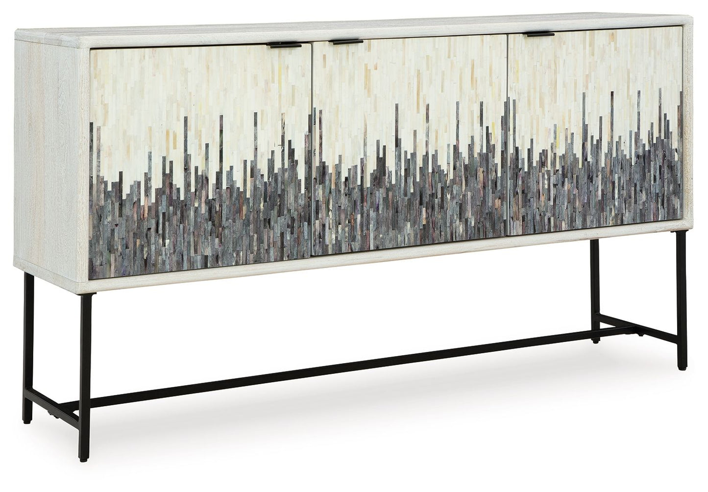 Freyton - Accent Cabinet - White / Gray