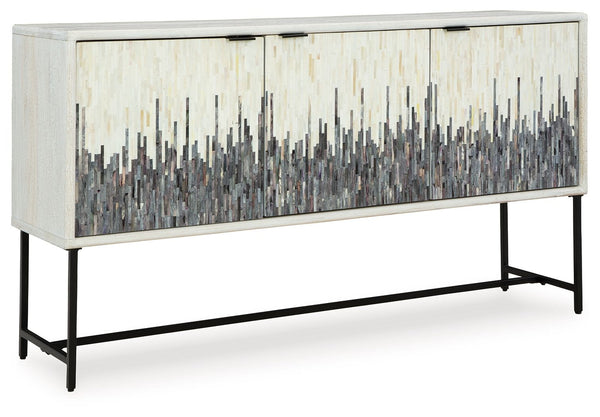 Freyton - Accent Cabinet - White / Gray