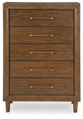 Lyncott - Five Drawer Chest - Brown