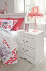 Anarasia - Two Drawer Night Stand - White