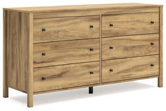Bermacy - Six Drawer Dresser - Light Brown