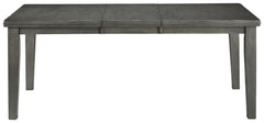 Hallanden - Rectangular Dining Room Butterfly Extension Table - Gray
