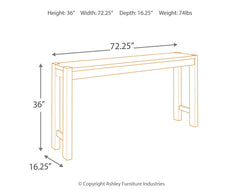 Torjin - Long Counter Table - Dark Brown