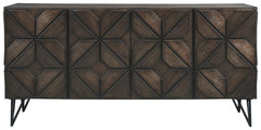Chasinfield - Extra Large TV Stand - Dark Brown