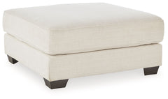 Lerenza - Oversized Accent Ottoman - Birch