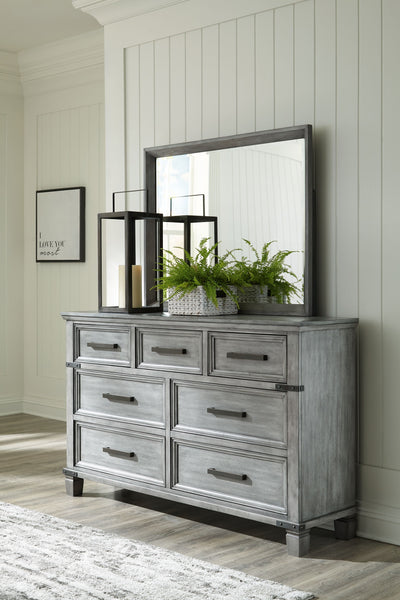Russelyn - Dresser, Mirror - Gray