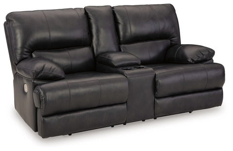 Mountainous - Power Reclining Loveseat With Console /Adj Headrest - Eclipse