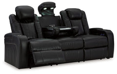 Caveman Den - Power Reclining Sofa With Adj Headrest - Midnight