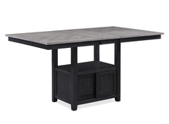 Buford - Counter Height Table - Charcoal / Light Gray