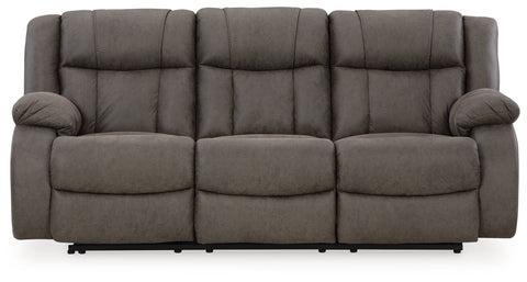 First Base - Reclining Sofa - Gunmetal