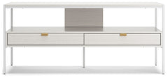 Deznee - Large TV Stand - White