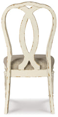 Realyn - Dining UPH Side Chair (Set of 2) - Ribbonback - Chipped White