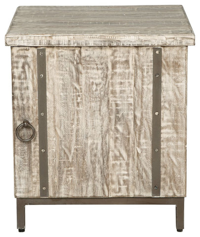 Laddford - Accent Cabinet - Shelf - Whitewash