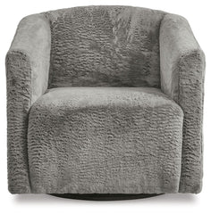 Bramner - Swivel Accent Chair - Charcoal