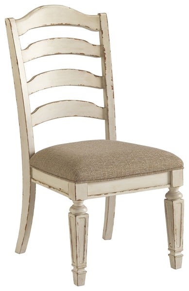 Realyn - Dining UPH Side Chair (Set of 2) - Ladderback - Chipped White