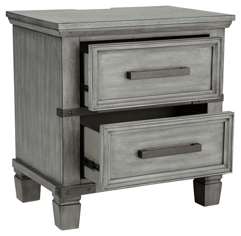 Russelyn - Two Drawer Night Stand - Gray