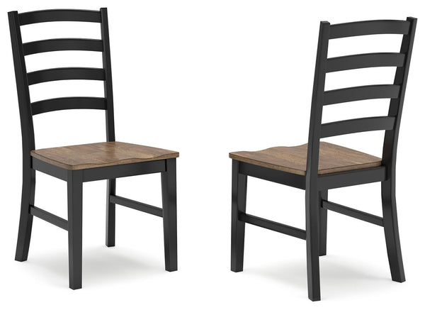 Wildenauer - Dining Room Side Chair (Set of 2) - Brown / Black