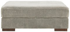 Bayless - Oversized Accent Ottoman - Smoke
