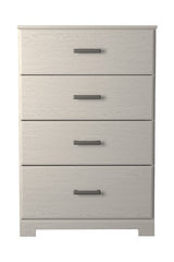 Stelsie - Four Drawer Chest - White