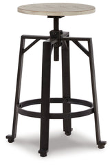 Karisslyn - Swivel Stool (Set of 2) - Whitewash / Black