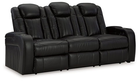 Caveman Den - Power Reclining Sofa With Adj Headrest - Midnight